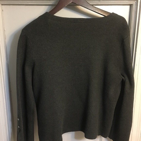 Slit-sleeve open sweater jacket - Picture 4 of 4